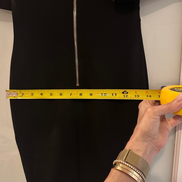 Limpasse Privy NYC Black Deep V Mini Dress with Sheer Mesh Sleeves Size S - Picture 14 of 16